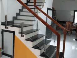 lan can kinh tay vin go